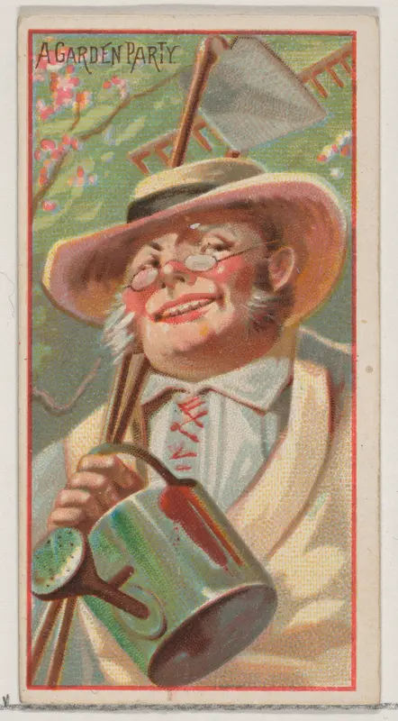 A Garden Party, from the Jokes series (N87) for Duke brand cigarettes Wall Art by W. Duke, Sons & Co. - High-Resolution Digital Print