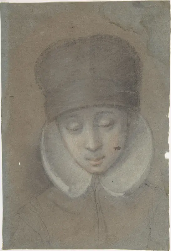 A Girl's Head Wall Art by Anonymous, Flemish, 17th century - High-Resolution Digital Print