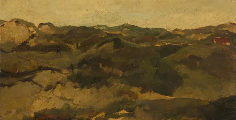 A Heath Landscape, Presumably in Drenthe Wall Art by George Hendrik Breitner - High-Resolution Digital Print