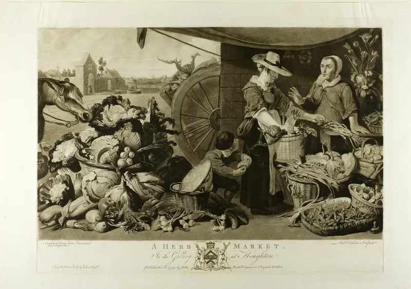 A Herb Market, from The Houghton Gallery