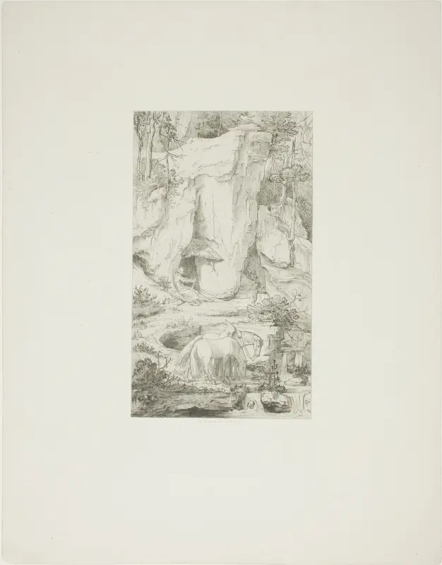 A Hermit Leading his Horse to Water