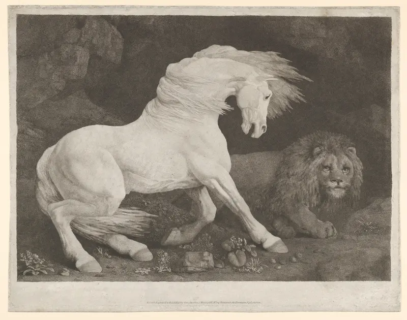 A Horse Affrighted at a Lion