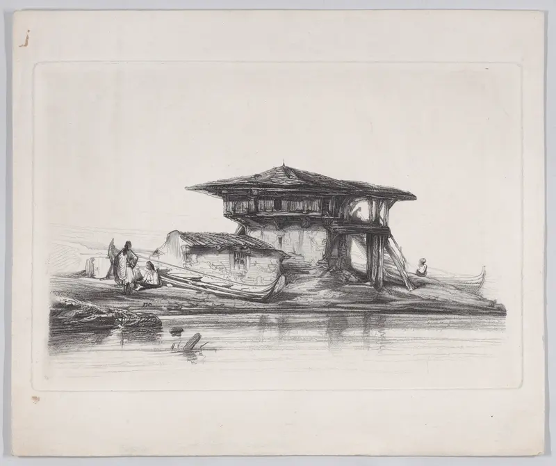 A House in Smyrna Wall Art by Alexandre-Gabriel Decamps - High-Resolution Digital Print