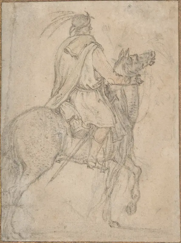 A Hungarian Horseman Wall Art by Roelandt Savery - High-Resolution Digital Print