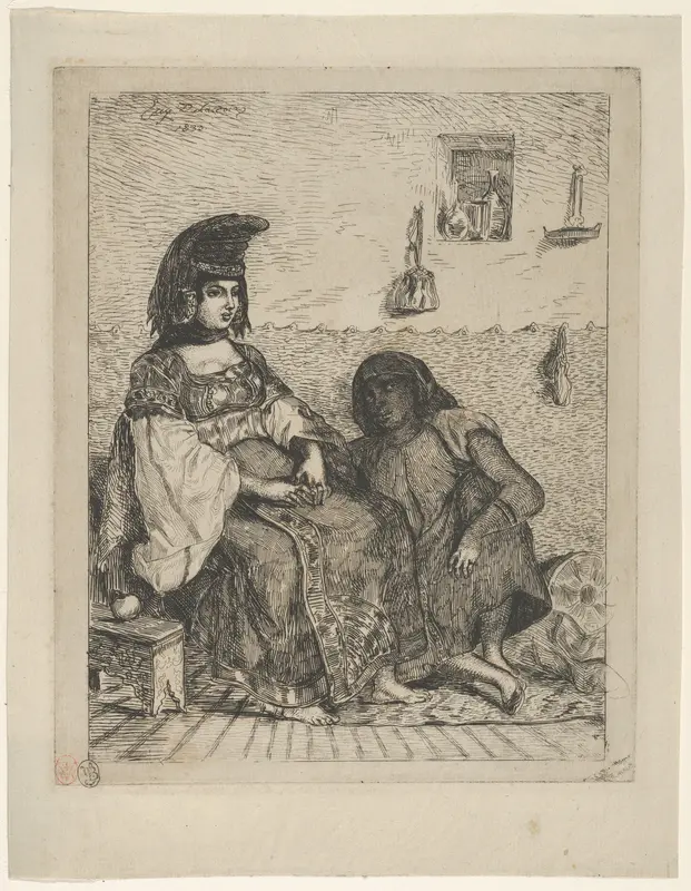 A Jewish Bride in Tangier Wall Art by Eugène Delacroix - High-Resolution Digital Print
