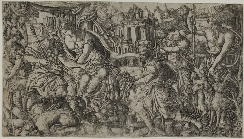 A King Receiving a Present