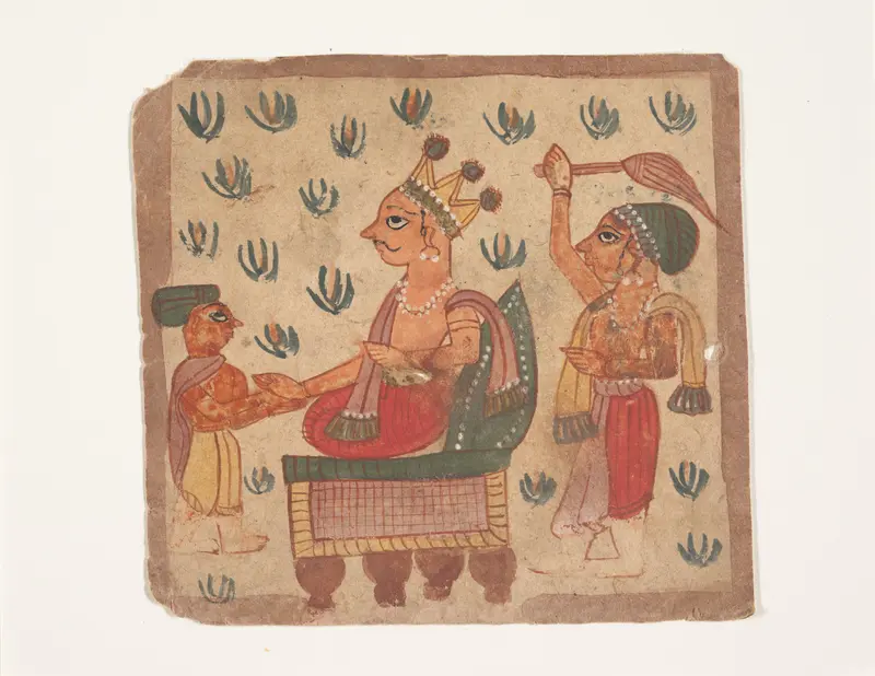 A King Seated on His Throne Wall Art by Unknown - High-Resolution Digital Print