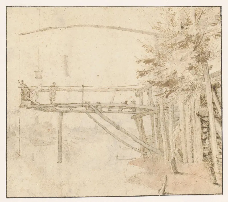 A Landing in the Moldau River Wall Art by Paulus Willemsz. van Vianen - High-Resolution Digital Print