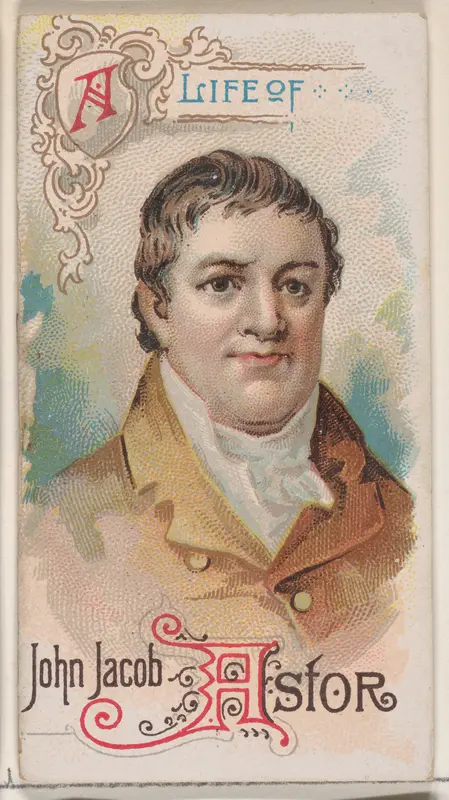 A Life of John Jacob Astor, from the Histories of Poor Boys and Famous People series of booklets (N79) for Duke brand cigarettes Wall Art by W. Duke, Sons & Co. - High-Resolution Digital Print