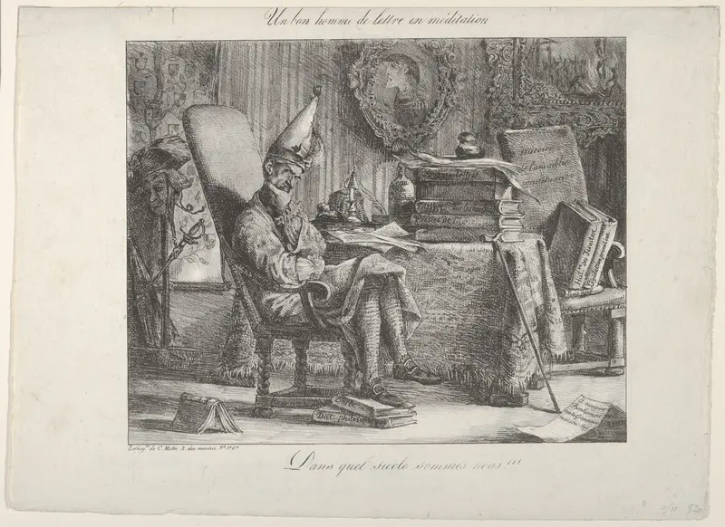 A Literary Fellow Meditating
