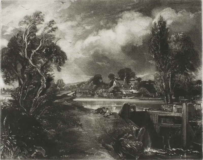 A Lock on the Stour, Suffolk
