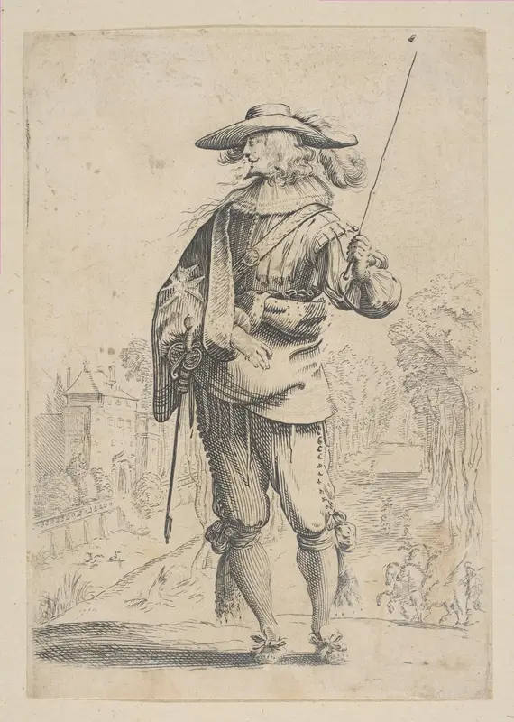 A Man Holding a Crop Wall Art by Anonymous, French, 17th century - High-Resolution Digital Print