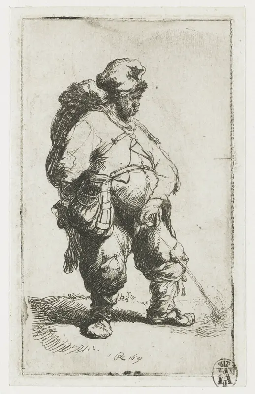 A man making water Wall Art by Unknown - High-Resolution Digital Print