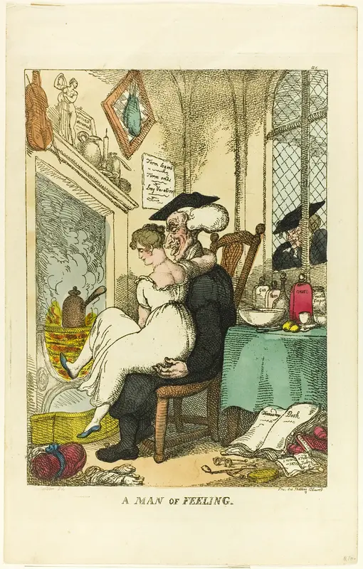 A Man of Feeling Wall Art by Thomas Rowlandson - High-Resolution Digital Print