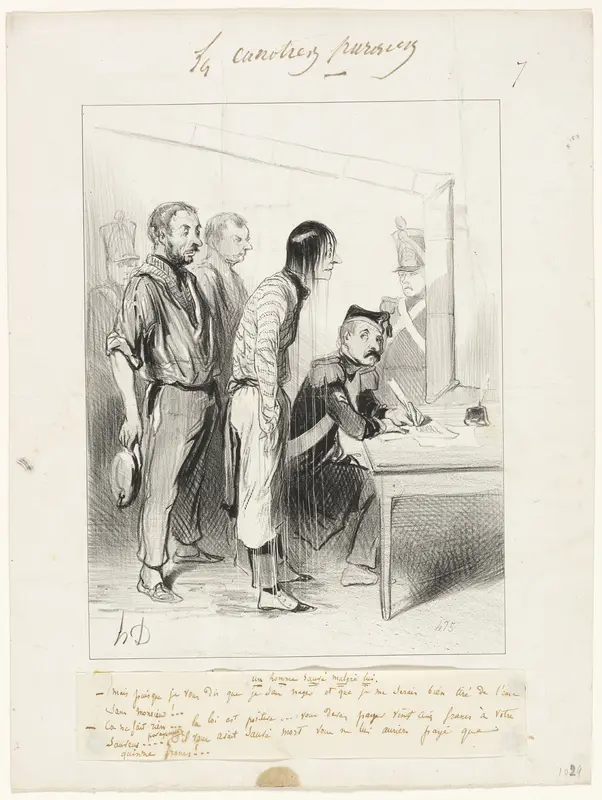 A Man Saved Against his Will, plate seven from Les Canotiers Parisiens