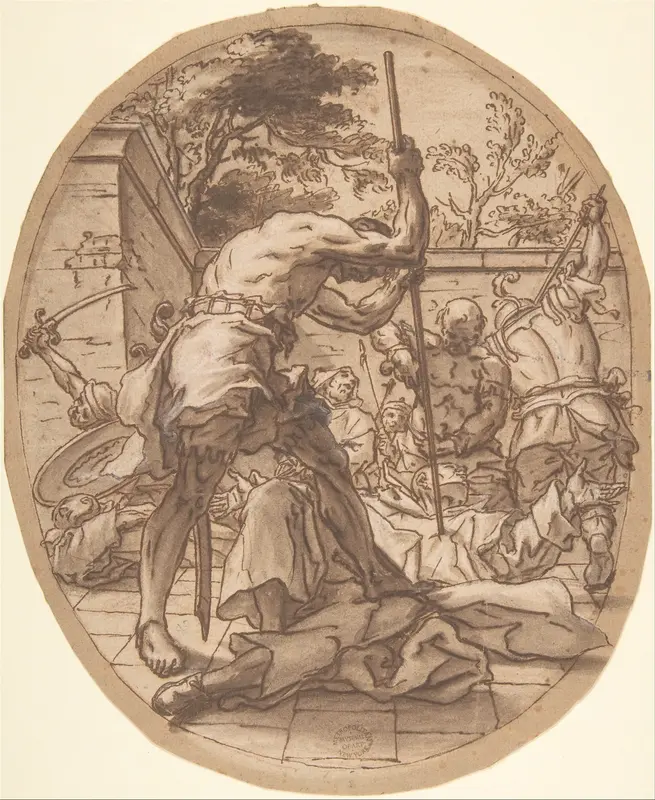 A Massacre Wall Art by Anonymous, Italian, Roman-Bolognese, 17th century - High-Resolution Digital Print