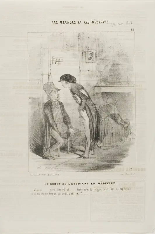 A Medical Student Starting Out (plate 12)