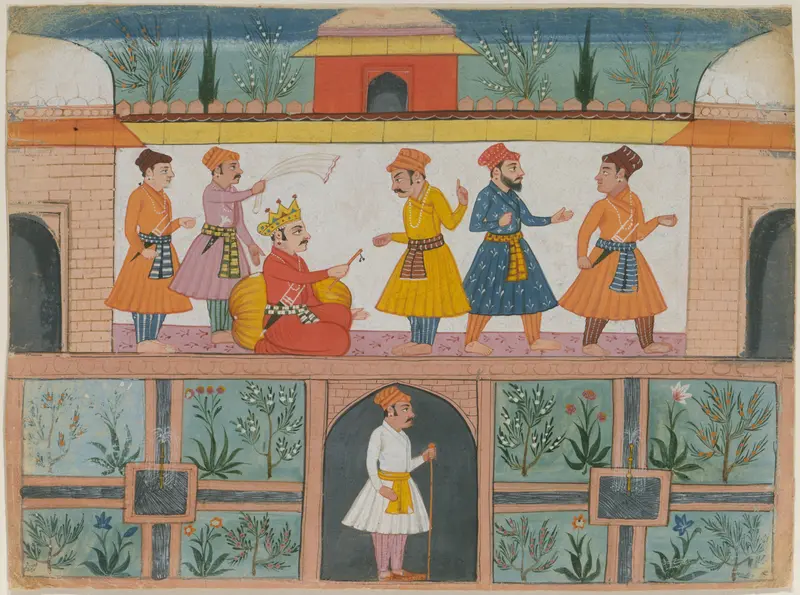 A Messenger is Dispatched:  Page from a Dispersed Manuscript Wall Art by Unknown - High-Resolution Digital Print