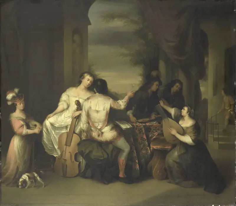 A Musical Company Wall Art by Melchior Brassauw - High-Resolution Digital Print