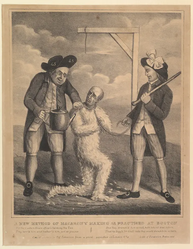 A New Method of Macarony Making, as Practised at Boston Wall Art by David Claypoole Johnston - High-Resolution Digital Print
