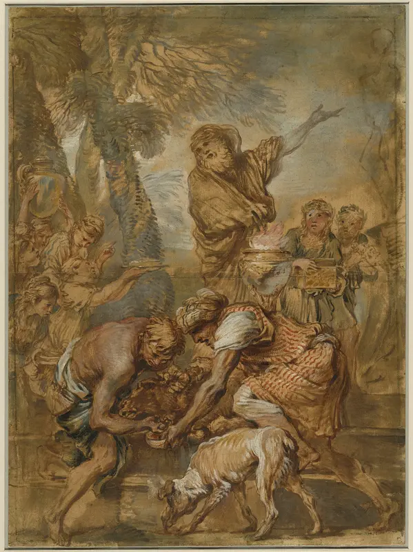 A Pagan Sacrifice Wall Art by Giovanni Benedetto Castiglione - High-Resolution Digital Print