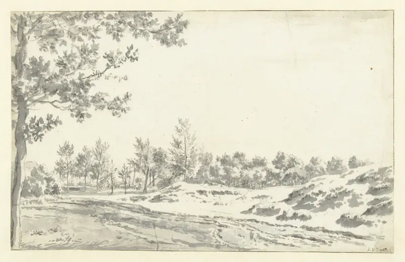 A Path along Sand Hills and Trees Wall Art by Adriaen van de Velde - High-Resolution Digital Print
