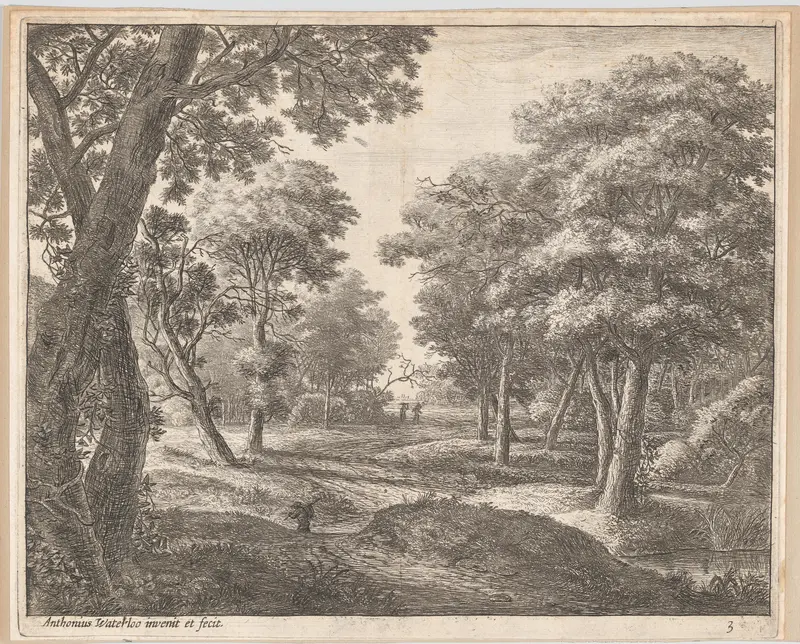 A Path Through the Woods Wall Art by Anthonie Waterloo - High-Resolution Digital Print