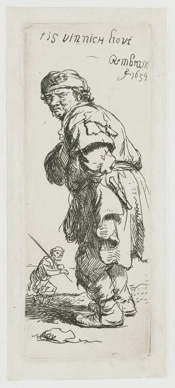 A Peasant Calling Out ‘tis vinnich kout’ (Damned Cold) Wall Art by Unknown - High-Resolution Digital Print