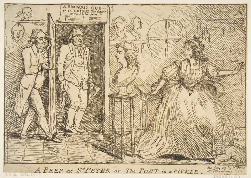 A Peep at St. Peter or The Poet in a Pickle Wall Art by Anonymous, British, 18th century - High-Resolution Digital Print