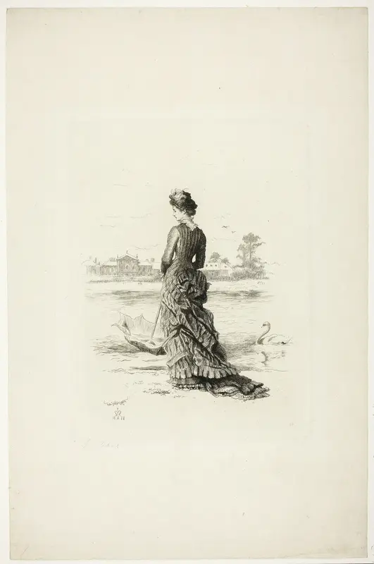 A Penny for Her Thoughts Wall Art by Sir John Everett Millais - High-Resolution Digital Print