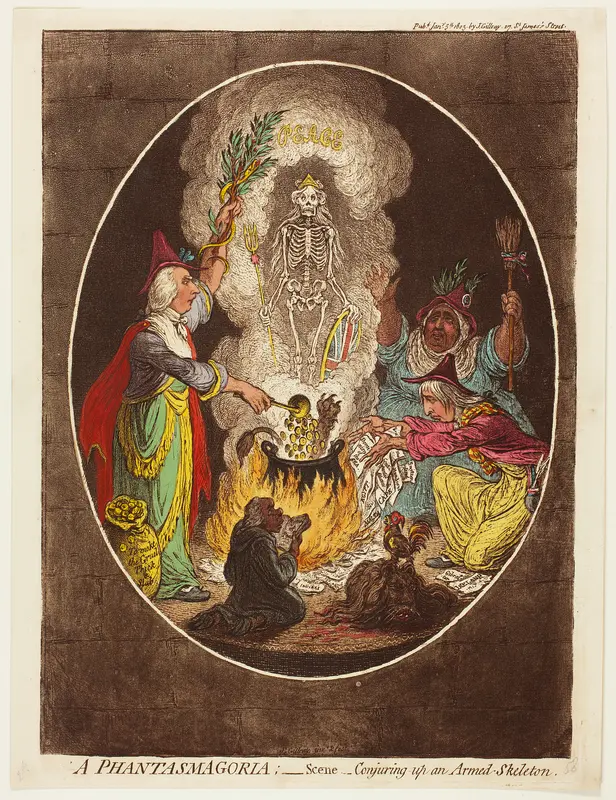 A Phantasmagoria - Scene - Conjuring up an Armed Skeleton