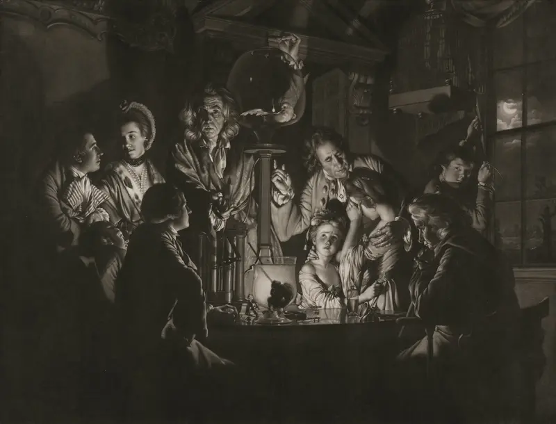 A Philosopher Shewing an Experiment on the Air Pump Wall Art by Valentine Green - High-Resolution Digital Print