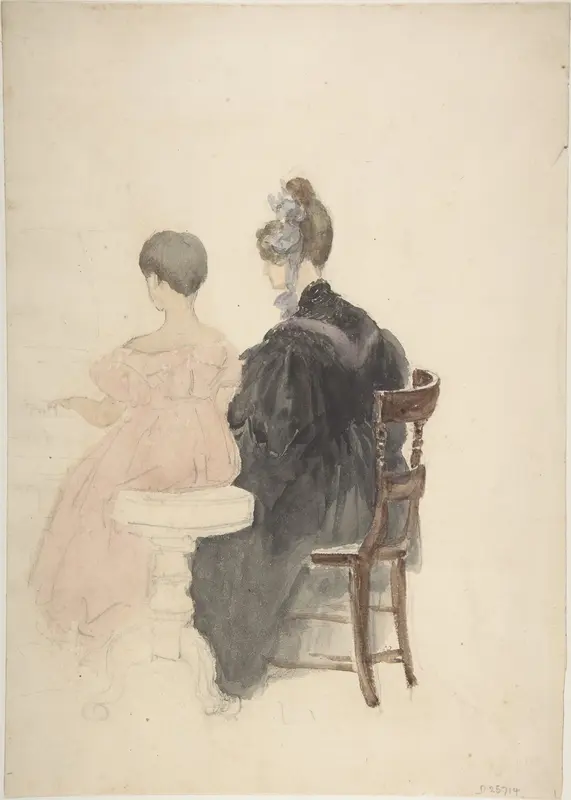 A Piano Lesson Wall Art by David Cox - High-Resolution Digital Print