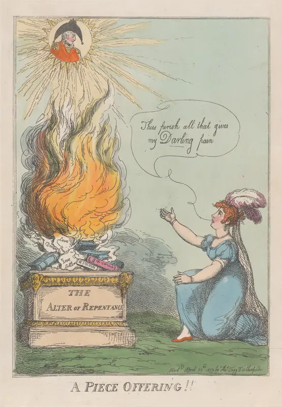 A Piece Offering!! Memoirs, Life, Letters &c. of M. A. Clarke Wall Art by Thomas Rowlandson - High-Resolution Digital Print