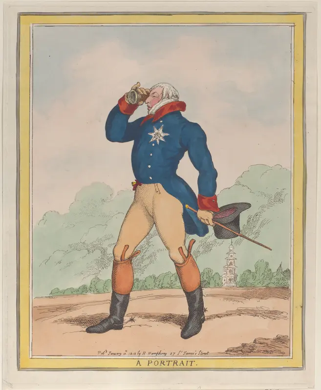 A Portrait (Duke of Cumberland) Wall Art by Thomas Rowlandson - High-Resolution Digital Print
