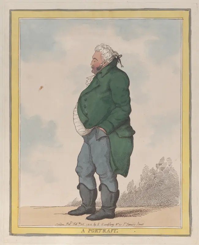A Portrait (George, 3rd Earl of Pomfret) Wall Art by Thomas Rowlandson - High-Resolution Digital Print