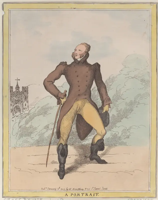 A Portrait (Lord Petersham) Wall Art by Thomas Rowlandson - High-Resolution Digital Print
