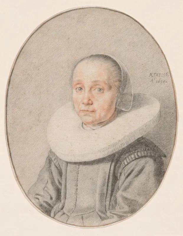 A Portrait of a Woman Wall Art by Jan de Bray - High-Resolution Digital Print