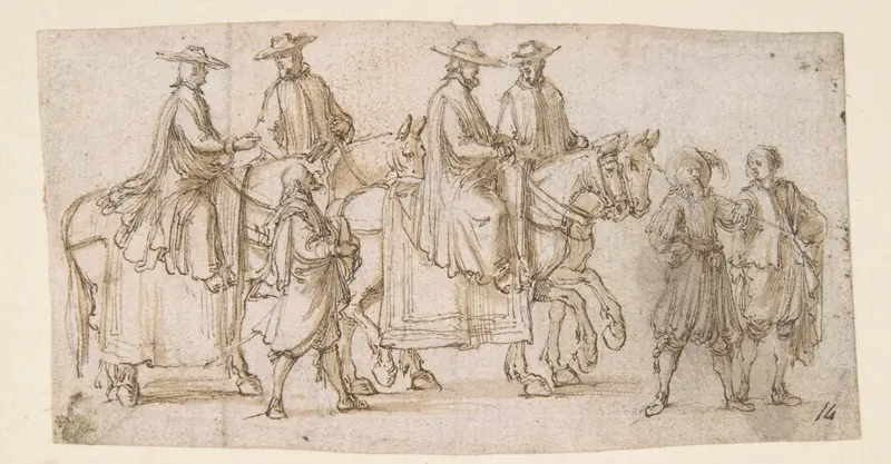 A Procession Wall Art by Stefano della Bella - High-Resolution Digital Print