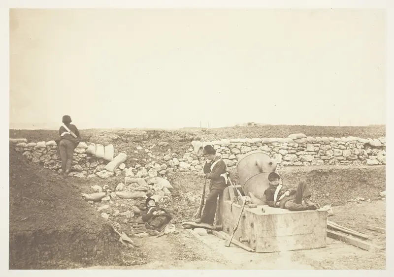 A Quiet Day in the Mortar Battery