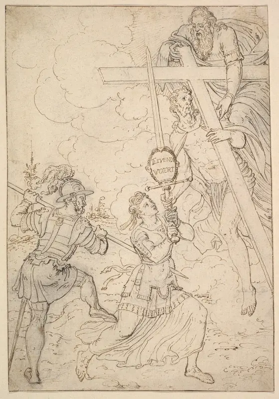 A Reformational Allegory Wall Art by Dirck Pietersz. Crabeth - High-Resolution Digital Print