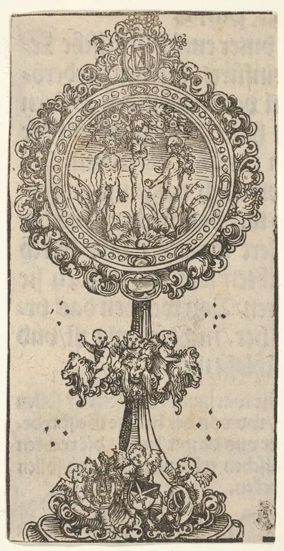 A Relief with Adam and Eve, from the "Wittenberg Reliquaries" Wall Art by Lucas Cranach the Elder - High-Resolution Digital Print
