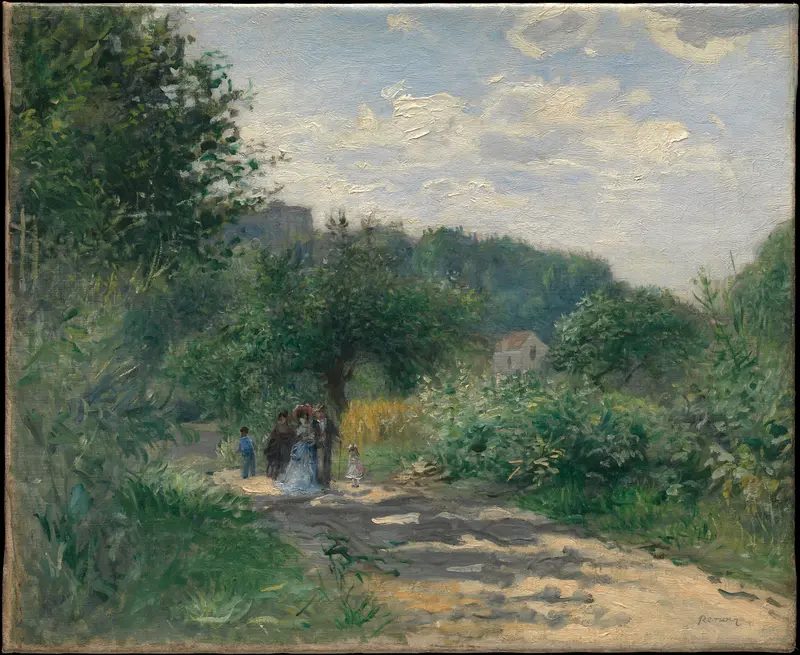 A Road in Louveciennes Wall Art by Auguste Renoir - High-Resolution Digital Print