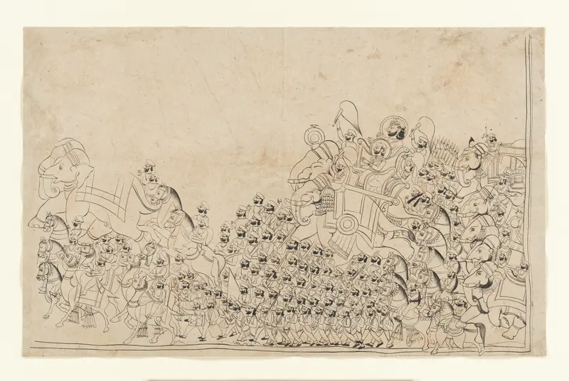 A Ruler in Procession Wall Art by Unknown - High-Resolution Digital Print