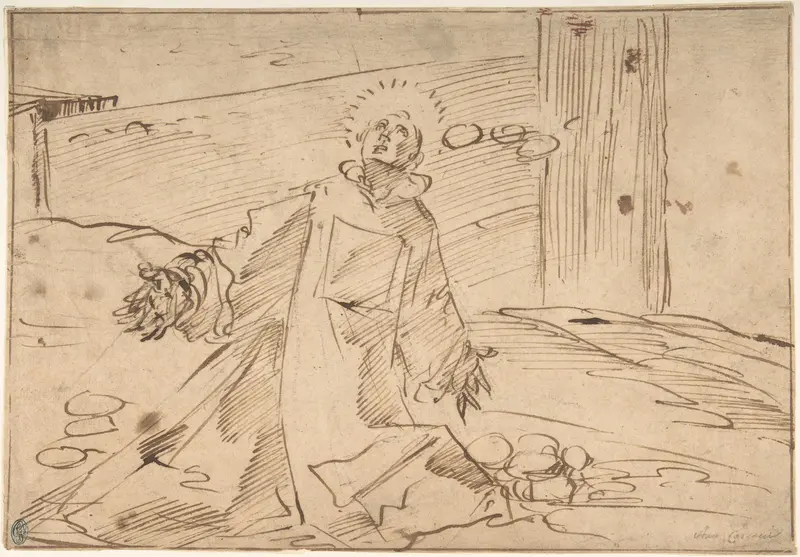 A Saint in Ecstasy (?) Wall Art by Anonymous, Italian, 16th century - High-Resolution Digital Print