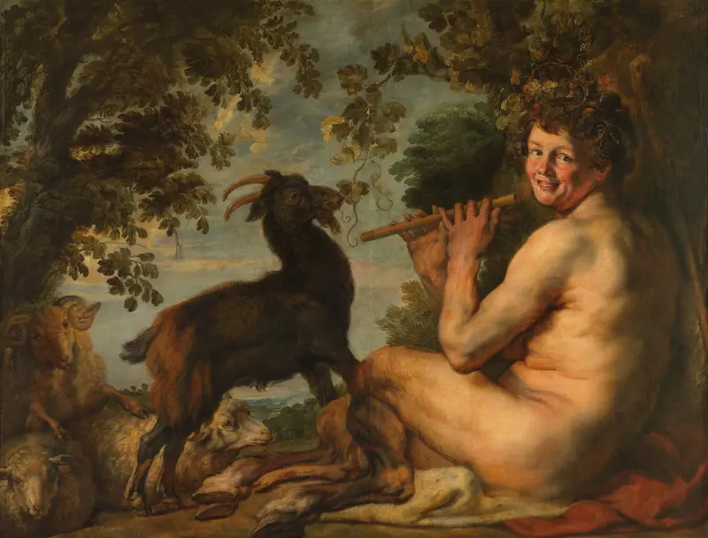 A Satyr Wall Art by Jacques Jordaens - High-Resolution Digital Print