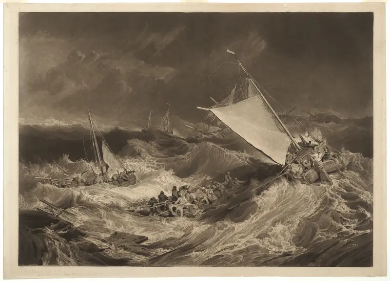 A Shipwreck Wall Art by Charles Turner - High-Resolution Digital Print
