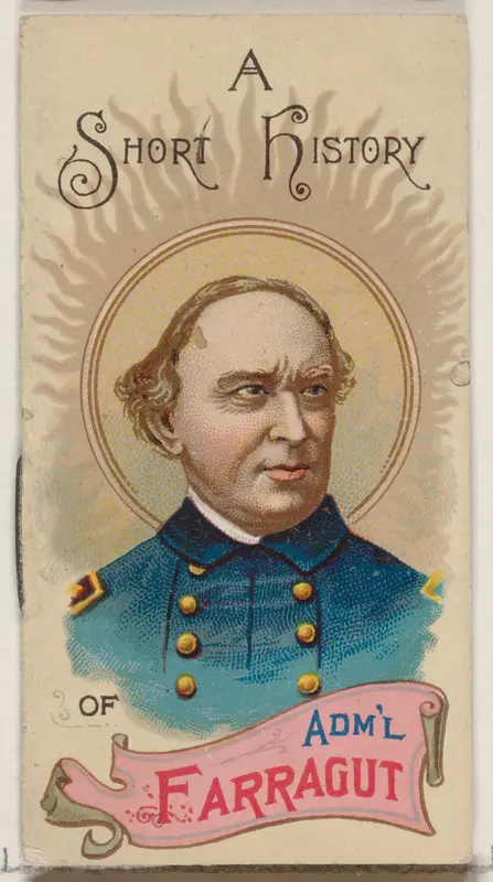 A Short History of Admiral David Glasgow Farragut, from the Histories of Generals series of booklets (N78) for Duke brand cigarettes Wall Art by W. Duke, Sons & Co. - High-Resolution Digital Print