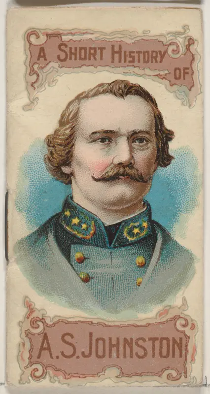 A Short History of General Albert Sydney Johnston, from the Histories of Generals series of booklets (N78) for Duke brand cigarettes Wall Art by W. Duke, Sons & Co. - High-Resolution Digital Print