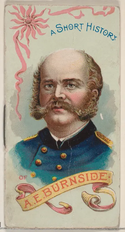 A Short History of General Ambrose Everett Burnside, from the Histories of Generals series of booklets (N78) for Duke brand cigarettes Wall Art by W. Duke, Sons & Co. - High-Resolution Digital Print